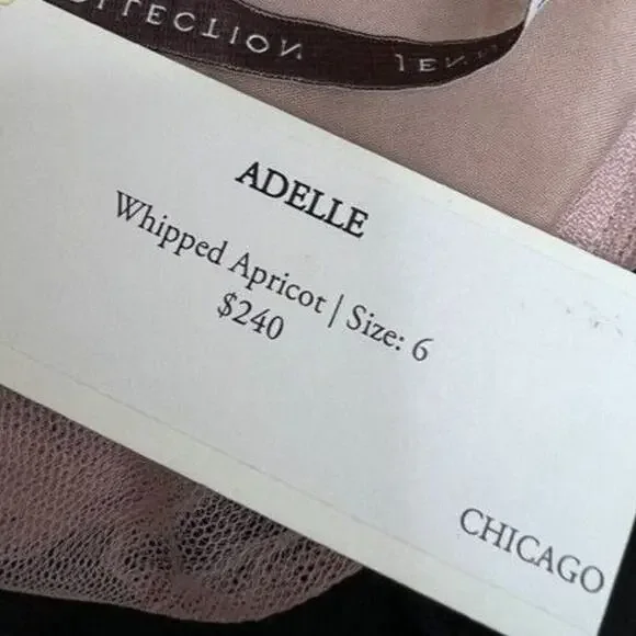 NWT Jenny Yoo Adelle Tulle Formal Dress in Whipped Apricot Size 6 - Picture 7 of 11